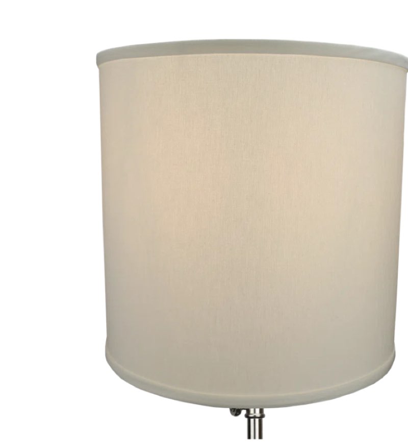 14" H x 14" W Drum Lamp Shade -  (Spider Attachment)
