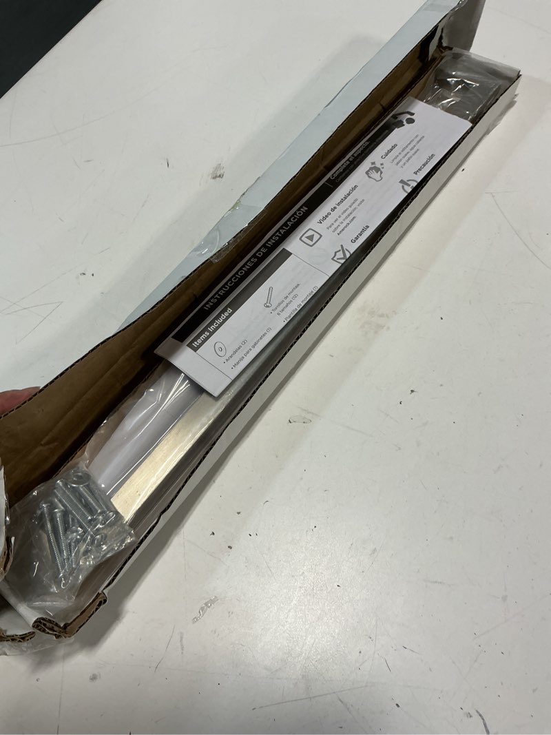 Condition photo showing New/Like New for Amerock BP54046G10 | Satin Nickel Appliance Pull | 18 inch (457mm) Center-to-Center Cabinet Handle | Monument | Furniture Hardware Satin Nickel 18 in (457mm) Center-to-Center Appliance Pull