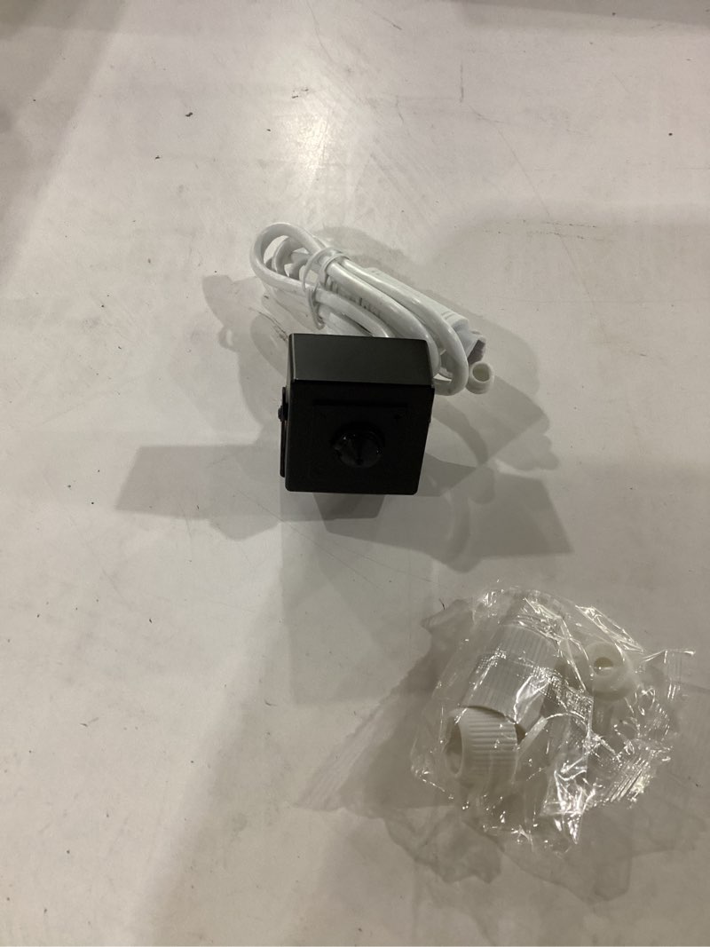 Condition photo showing Good Condition for 5mp poe ip security mini hidden camera, 3.7mm wide angle pinhole lens, indoor spy camera, must work with nvr or poe switch