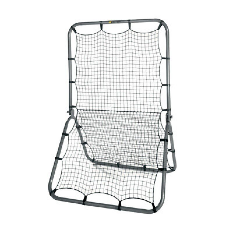 3' x 3'/1.67' x 1.67' pro portable baseball and softball rebounder adjustable heavy duty pitch-back 