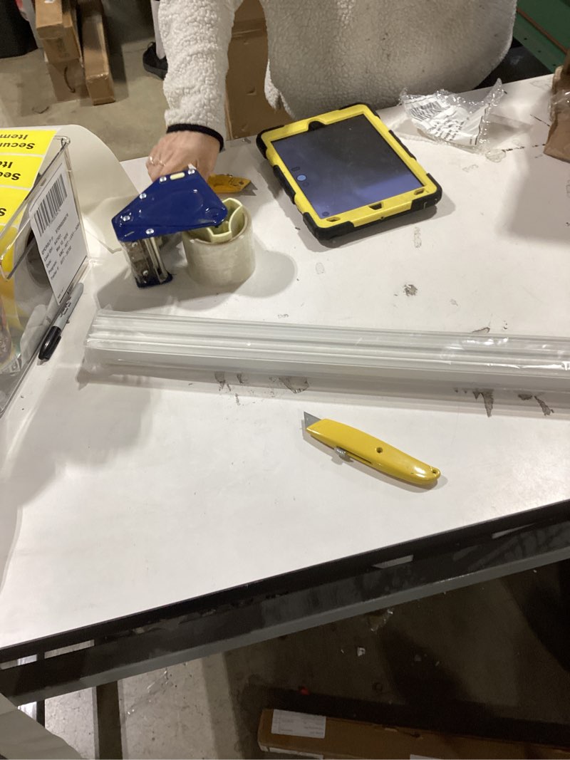 Condition photo showing Good Condition for 2 Sets Door Sweep Plastic PVC 1 3/4" x 36" Slide on Bottom Exterior Door Seal Strip for Weather Stripping Draft Stopper (White) 2 White