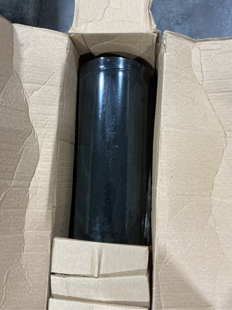 Condition photo showing As Is for Brunswick Large, Steel, Post Mount Mailbox, Black with Brushed Nickel