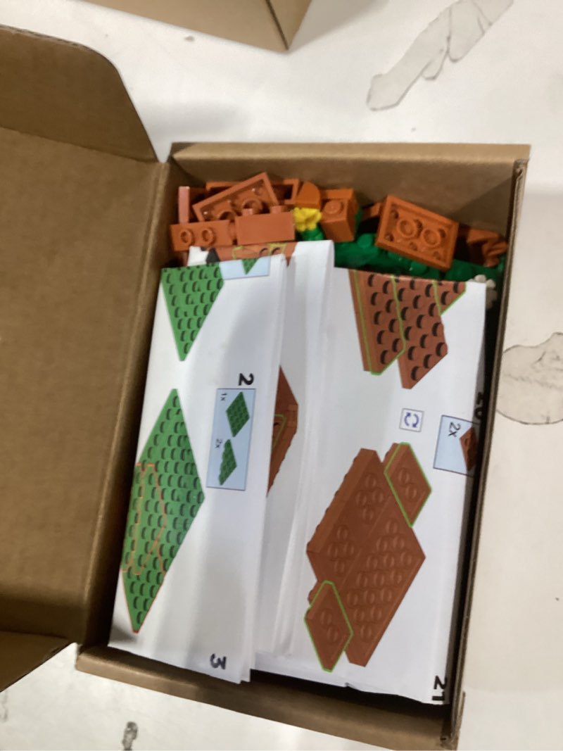 Condition photo showing As Is for Highland Cow Building Set, Farm Animal Toy Brick Kit, Creative Scottish Cattle Model for Adults & Kids, STEM Educational Gift for Boys & Girls Age 6+