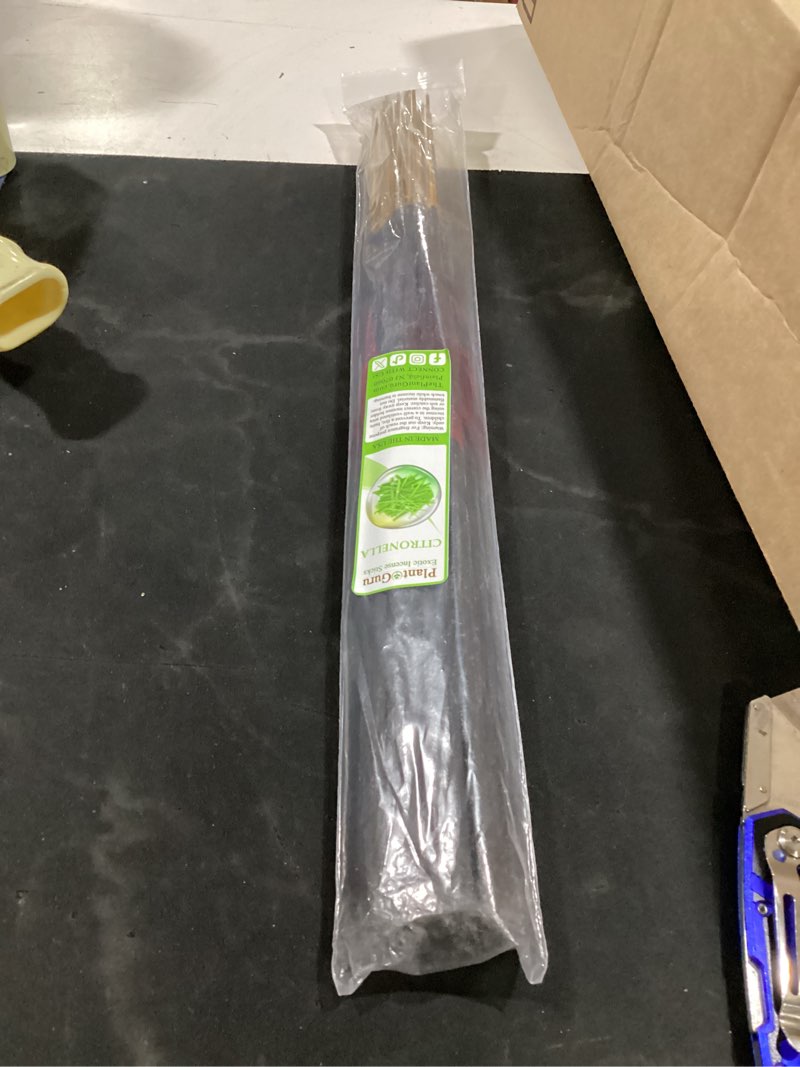 Condition photo showing Good Condition for citronella exotic incense sticks jumbo 19 inch long - bulk 1 bundle 27 to 30 sticks - natural 19" extra large with a smooth aroma that burns for 3 to 4 hours each.