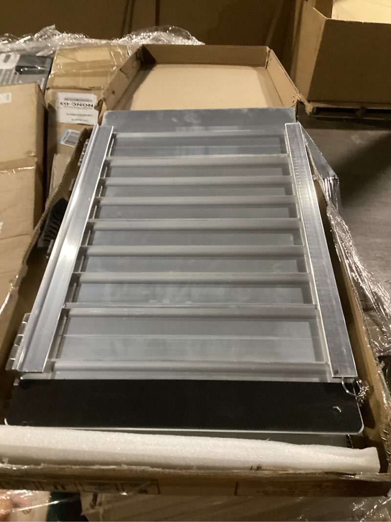 Condition photo showing New/Like New for FACHNUO 2 Feet Portable Wheelchair Ramp, Non-Skid Aluminum Handicap Ramps with Handle, Folding Threshold Wheel Chair Ramp for Home Steps, Stairs, Entry, Threshold, Doorways, Scooter, 800LBS Capacity Aluminum 2FT(Using height 2-6'')