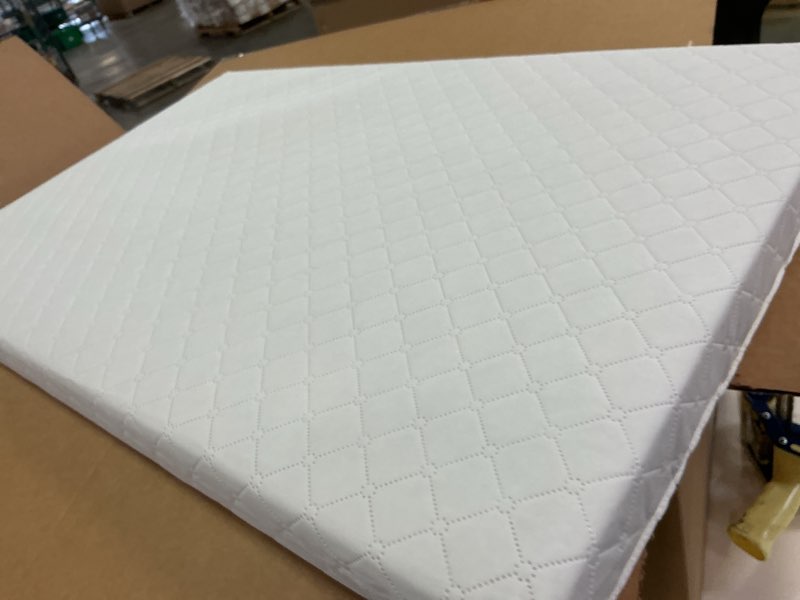 Condition photo showing Good Condition for Dream On Me Holly 3” Mini/Portable Crib Mattress, Greenguard Gold & JPMA Certified, Fits Portable & Mini Cribs, Lightweight Fiber Core, Waterproof Vinyl Cover (38"x24"x3")