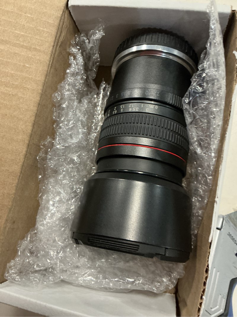 Condition photo showing Good Condition for 85mm f1.8 portrait lens ef lens for canon, manual focus (mf) for canon eos rebel t8i t7i t7 t6 t6s t6i sl3 sl2 90d 80d 77d 4000d eos-1d x mark iii/ii, 5d mark iv, 6d mark ii etc (ef mount) for canon ef/ef-s