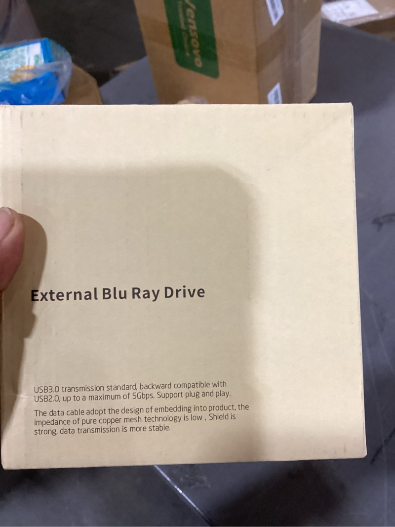Condition photo showing New/Like New for external blu ray drive, support 50g disc read/write bluray drives, portable 3d blu ray burner with usb 3.0 and type-c, blu ray reader suitable for windows xp/7/8/10/11 macos for laptop, desktop, mac external bd/cd/dvd drive