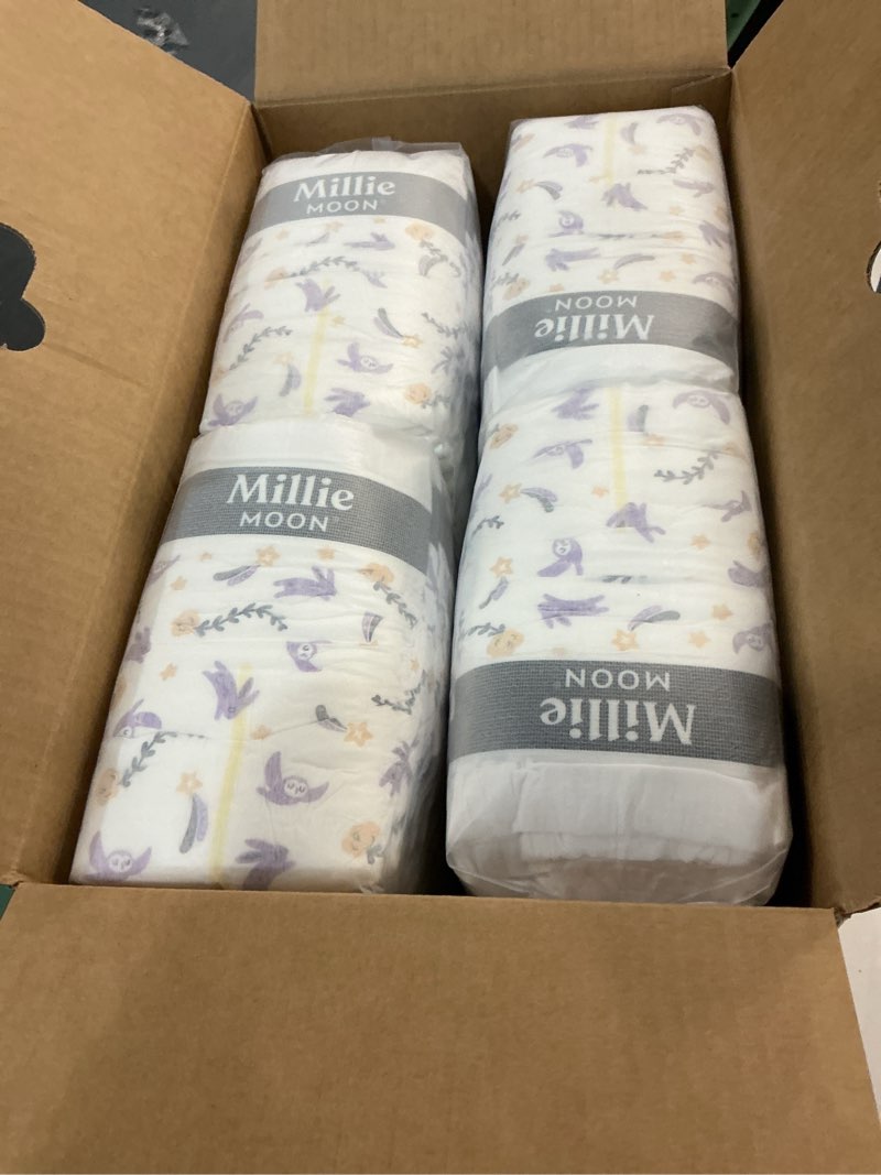 Condition photo showing New/Like New for millie moon luxury diapers, size 4, 66 count (select for more options)