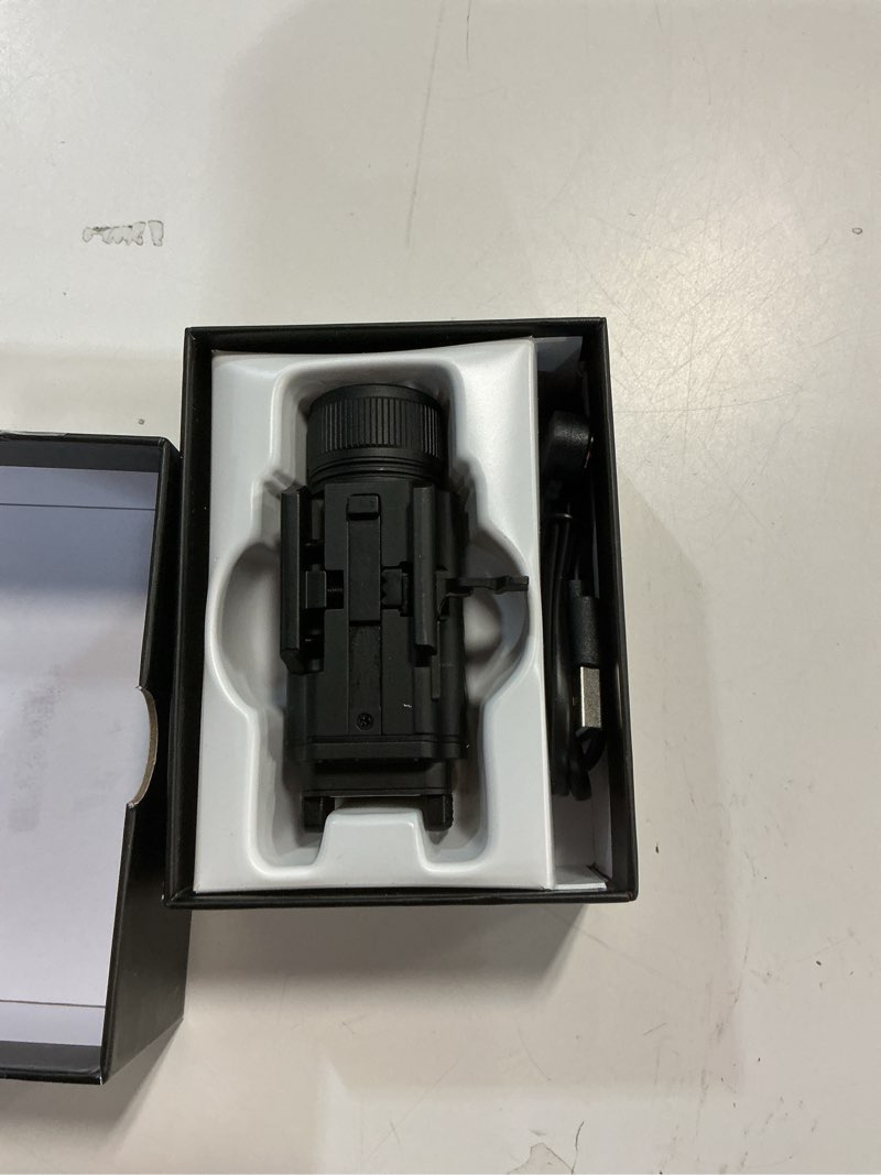 Condition photo showing Good Condition for EZshoot 2000 Lumen Pistol Light Laser Combo, Magnetic Rechargeable Green Laser Light Combo with Quick Release Adjustable Slide Rail, Picatinny Flashlight for Home Defense, Hunting Light with Green Beam