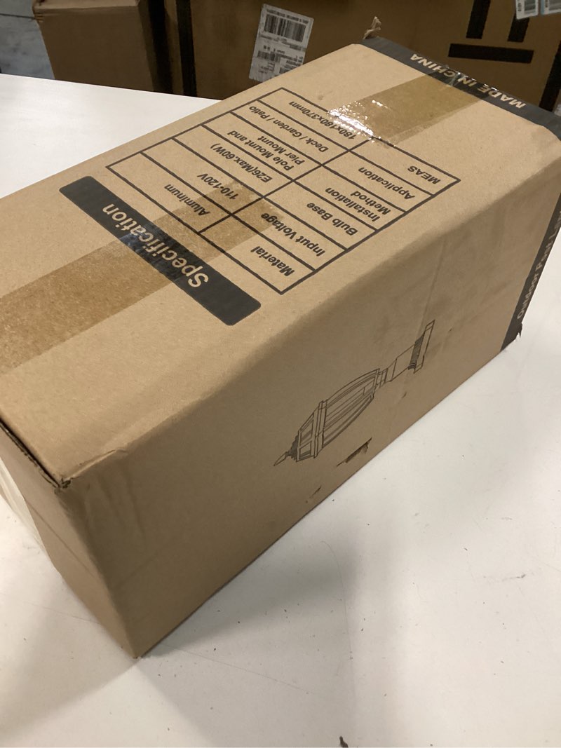 Condition photo showing New/Like New for Outdoor Post Light, Exterior Lamp Post Lights with Pier Mount Base, Hard-Wired, Aluminum Outdoor Waterproof Post Lantern for Garden Patio Pole Pillar