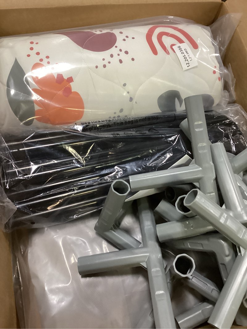 Condition photo showing Good Condition for 65" ×50" Large Baby Playpen with Mat, Baby Playard for Babies and Toddlers, Play Pens for Indoor & Outdoor, Sturdy Safety Play Yard with Soft Breathable Mesh, Anti-Fall, Grey 65 x 50 IN+MAT Grey