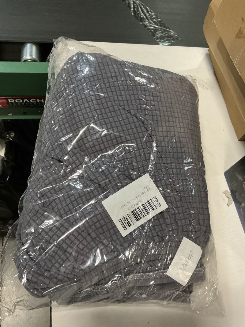 Condition photo showing Good Condition for Couch Covers for Sectional Sofa L Shaped with Chaise 3 Cushion Couch Cover-Sectional Sofa Cover,Washable Seat Cushion Slipcovers,Elastic Furniture Protector for Pets, Kid,Living Room G-dark Gray 3 Seat+1 Chaise