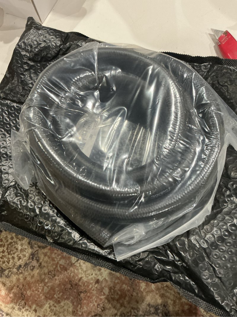 Condition photo showing Good Condition for lokocar rubber fuel hose line push lock 5/8" id sae 30r7 nbr 10ft 300psi black 5/8" id 10ft