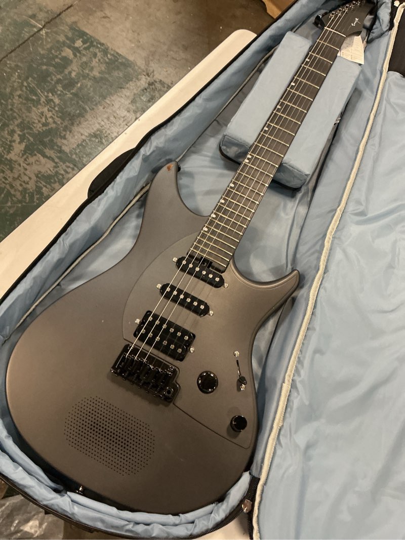 Condition photo showing As Is for Enya Inspire 39" Smart Electric Guitar - Carbon Fiber Body with Built-in 15W Speaker, 20 Tones & App Control, 4 Presets, Bluetooth, Gig Bag Included, 2-Year Warranty Black INSPIRE