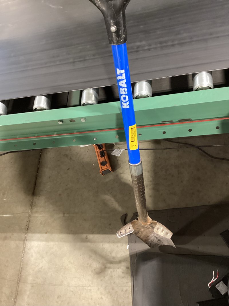 Condition photo showing As Is for kobalt 44-in fiberglass d-handle root cutting shovel