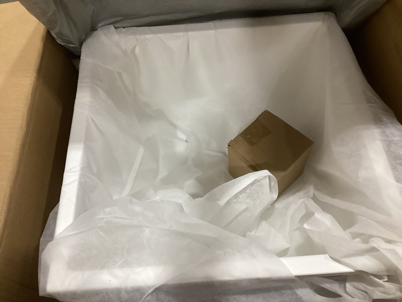 Condition photo showing Good Condition for undermount bar sink, 19x19 inch white quartz granite composite small kitchen sink wet bar single bowl square deep basin with squeegee brush combo white 19"x19"x10" (undermount)