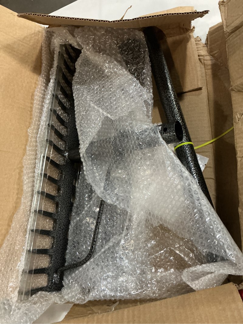 Condition photo showing Good Condition for 63'' bow rake ?17 tines metal head rakes with stainless steel handle?heavy duty garden rake for loosening soil gathering leaf leveling lawn farming land management yarn thatch rake 63inch