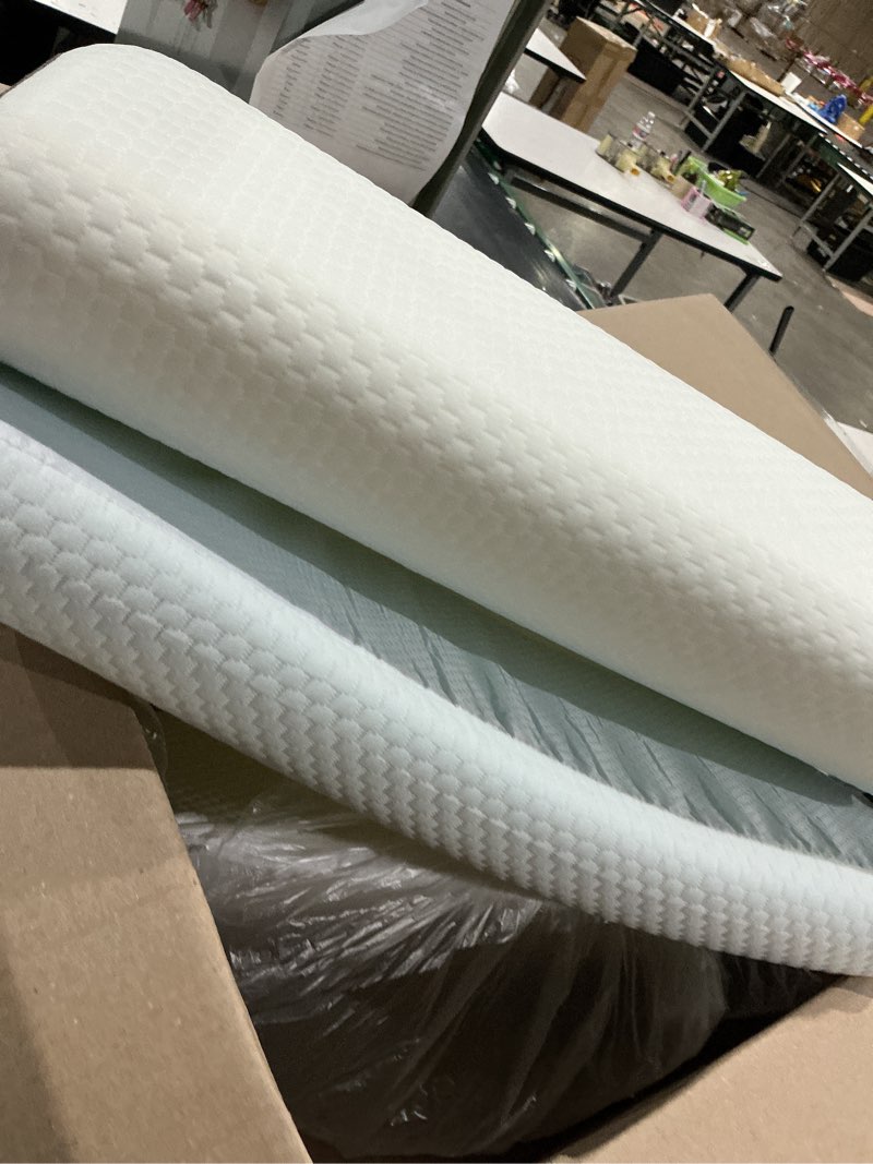 Condition photo showing As Is for pillow, cooling memory foam bed wedge, for headboard, adjustable support