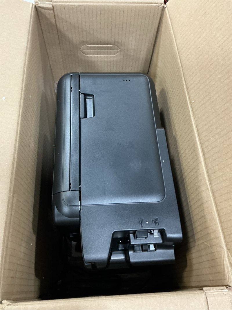 Condition photo showing As Is for canon pixma tr8622a printer, scanner, copier all-in-one, wireless color inkjet for home office use