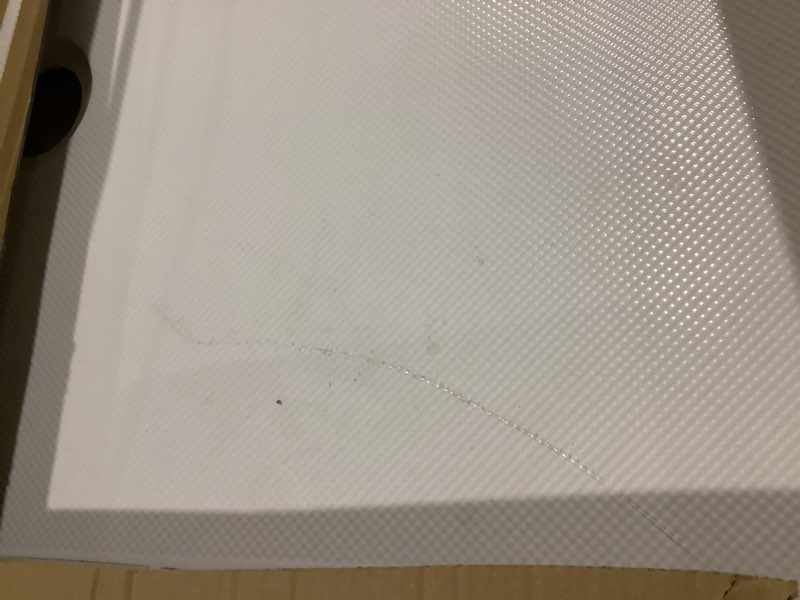 Condition photo showing As Is for similar 72'' w x 36'' acrylic shower base 