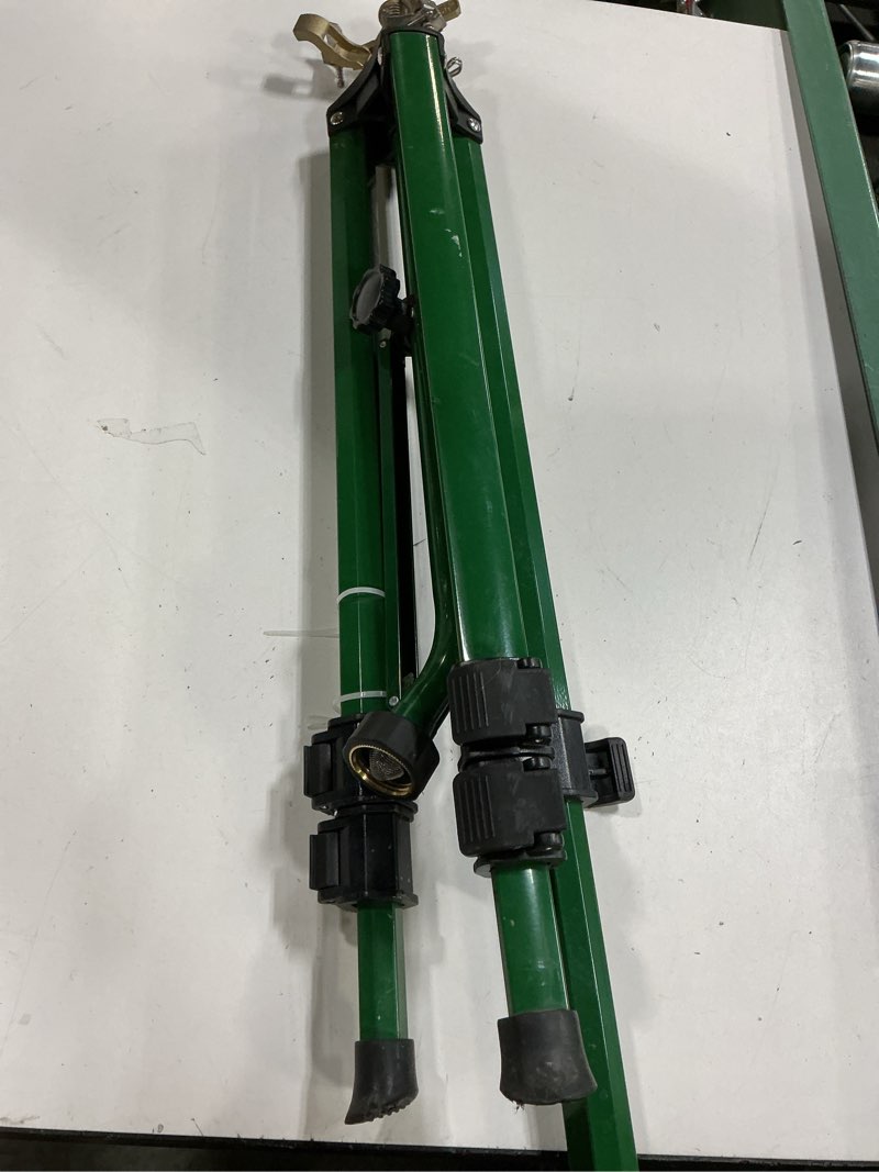 Condition photo showing As Is for orbit sprinkler 5000-sq ft impulse tripod lawn sprinkler