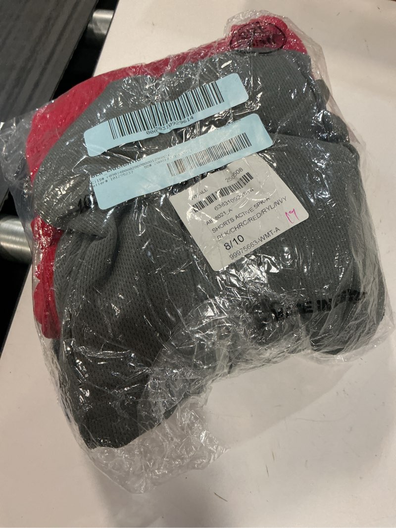 Condition photo showing Good Condition for mad game boys  5 pack mesh lightweight active performance solid basketball shorts with pockets (size: 8-18)
