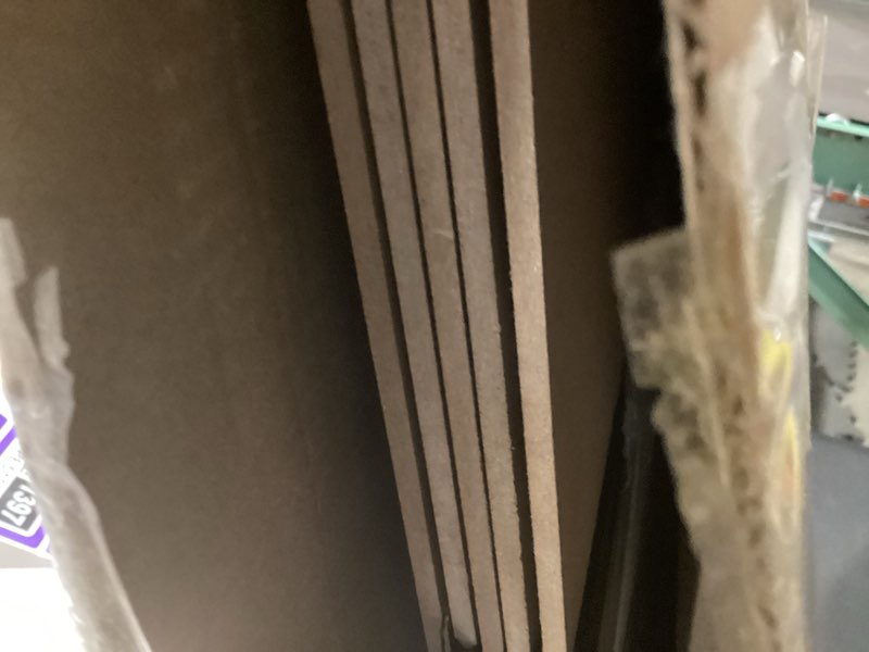 Condition photo showing As Is for imperius foldable box spring, bunkie board, bed support slats, bed boards for under, queen 64"x58" queen (64x58")