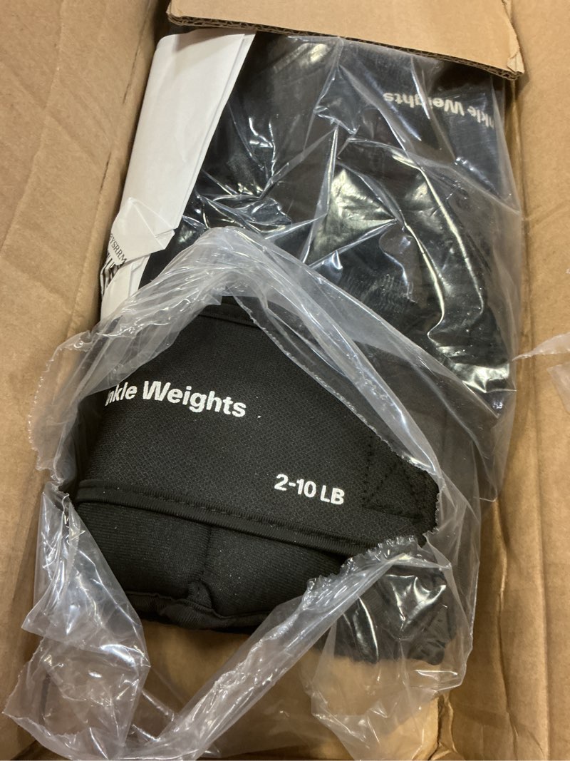 Condition photo showing Good Condition for sportneer 20lbs/pair adjustable ankle weights for women and men, modularized leg weight for yoga, walking, running, aerobics, gym, physical therapy black