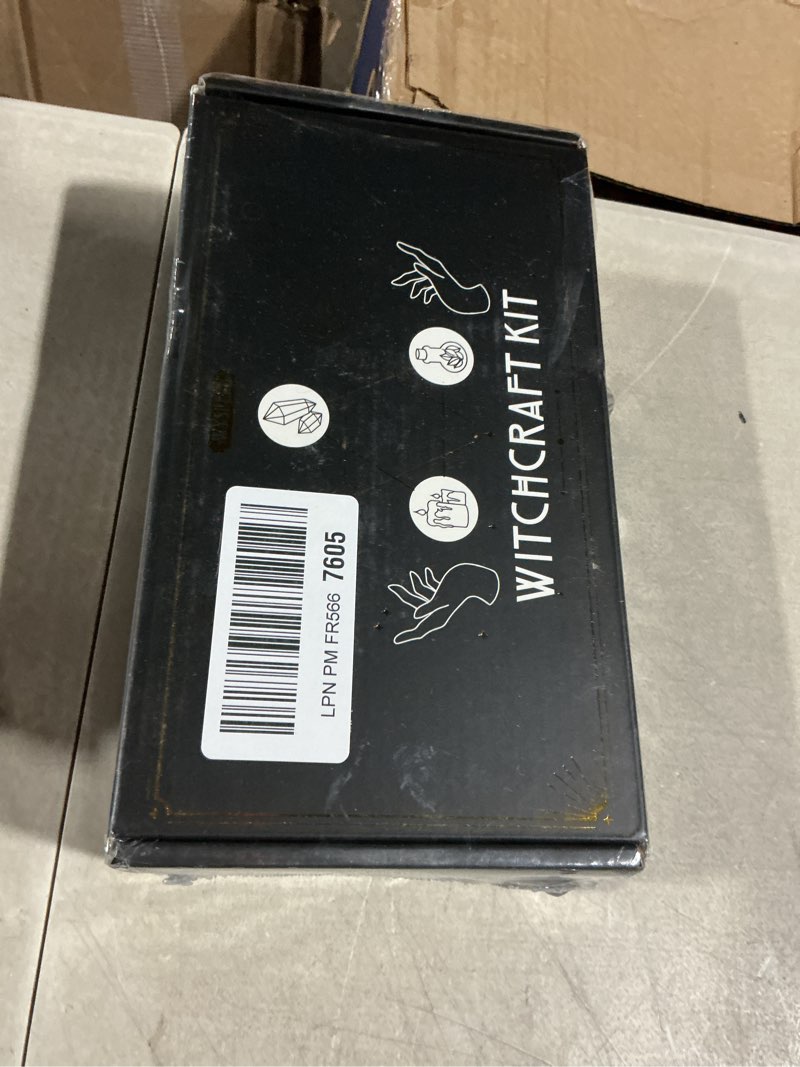 Condition photo showing New/Like New for wyspell witchcraft supplies kit - 54pcs - witch kit for altar: spell candles, dried herbs, healing crystals in jars - wiccan supplies & tools - witchy gifts for beginners