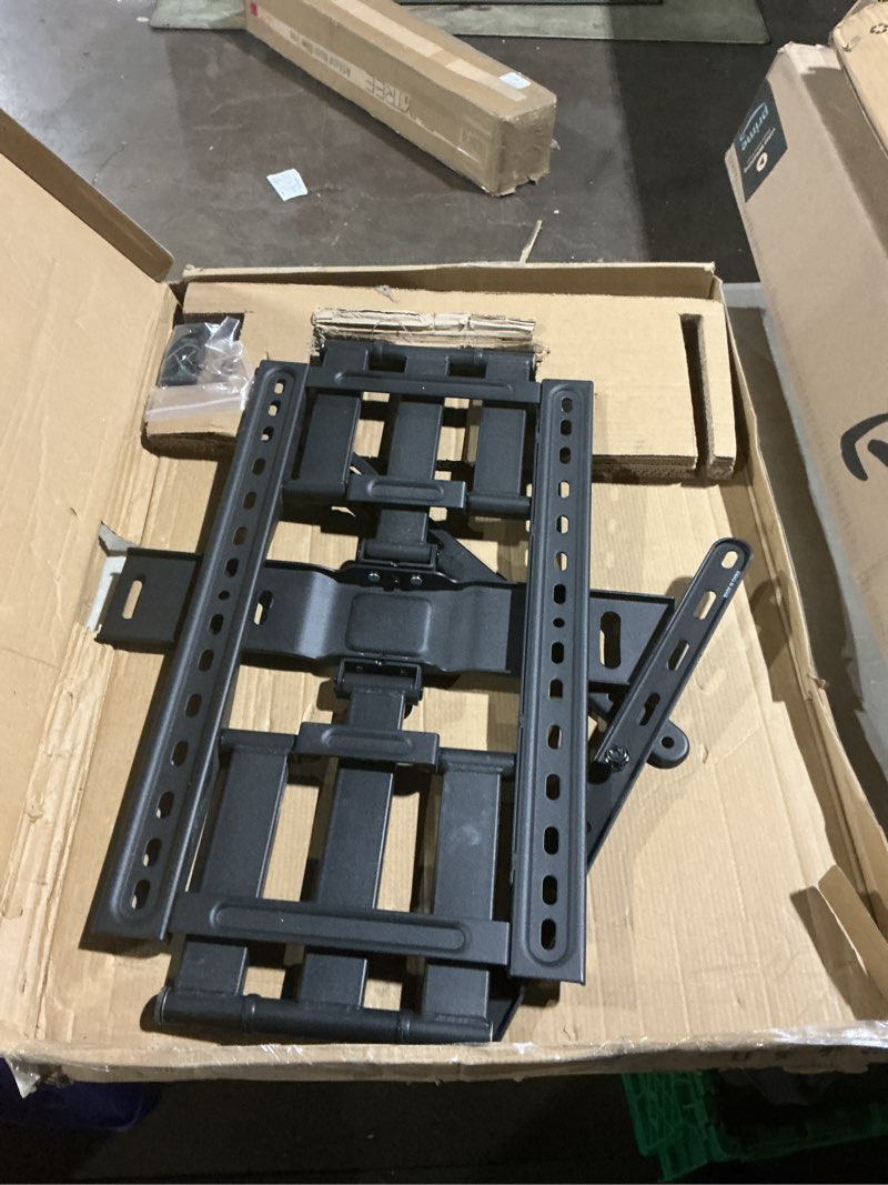 Condition photo showing As Is for montek 0.77" ultra slim tv wall mount for 43-90 inch tvs, swivel & tilt & leveling & extension wall mount tv bracket with articulating dual arms, low profile full motion tv mount, 4x weight tested 43"-90" tv