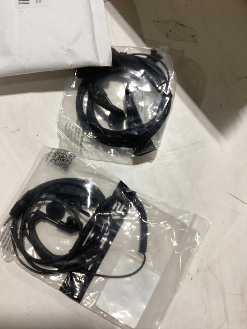 Condition photo showing Good Condition for Retevis RB48 Walkie-Talkie Earpiece with Mic 1 Pin 2.5mm, VOX, Coiled Cord, G-Shape Earhook, Compatible RB48 RT49 RT49B RT49P Two Way Radio, Walkie Talkie Headset(2 Pack)