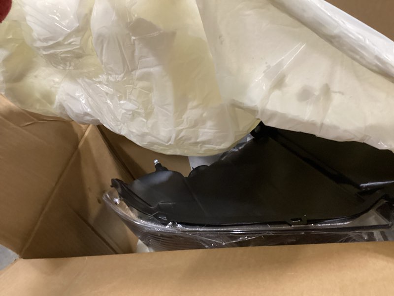 Condition photo showing New/Like New for Headlight Assembly for 2009 2010 2011 2012 2013 2014 2015 2016 2017 2018 Dodge Ram 1500,10-18 Ram 2500 3500 Halogen Headlamp Dual Beam Model, Chrome Housing Amber Corner Chrome Housing Amber Side