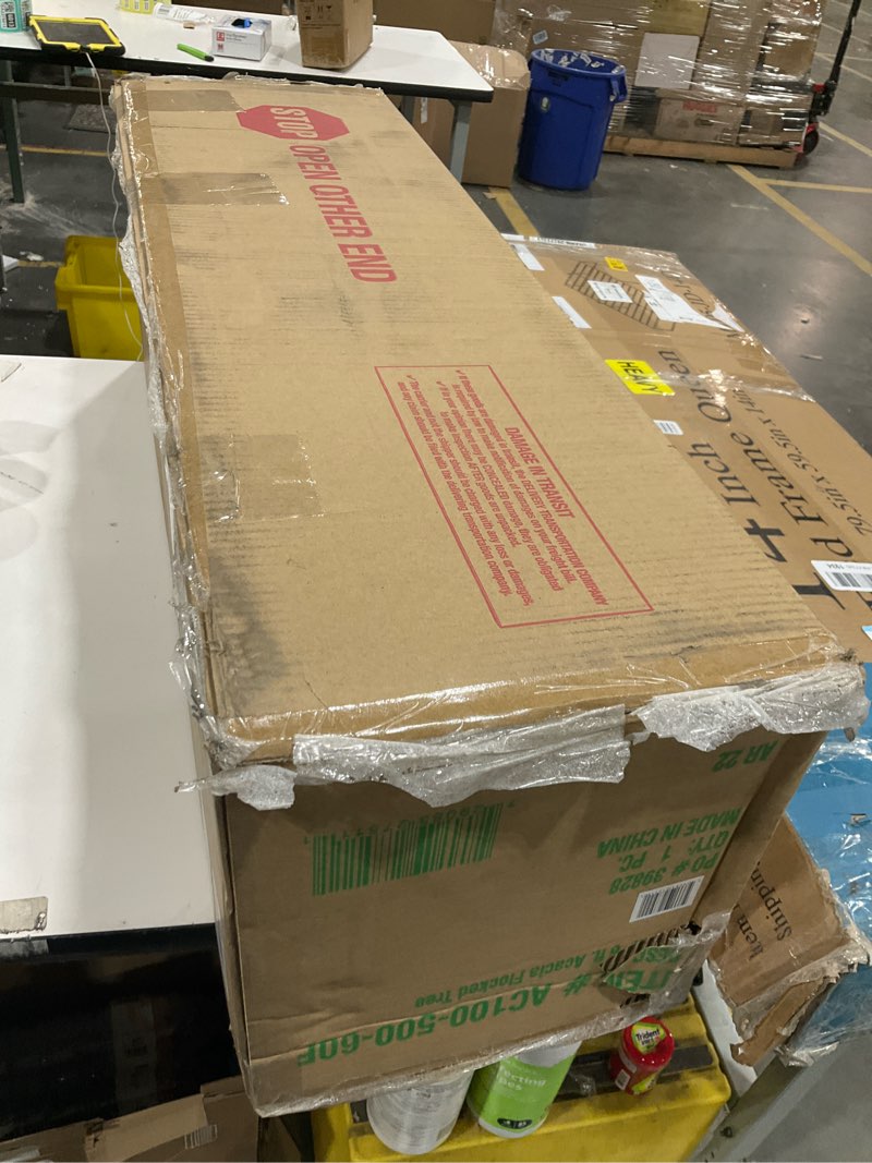 Condition photo showing Good Condition for National Tree Company 6 ft Acacia Flocked Artificial Christmas Tree, Unlit Christmas Decoration Unli