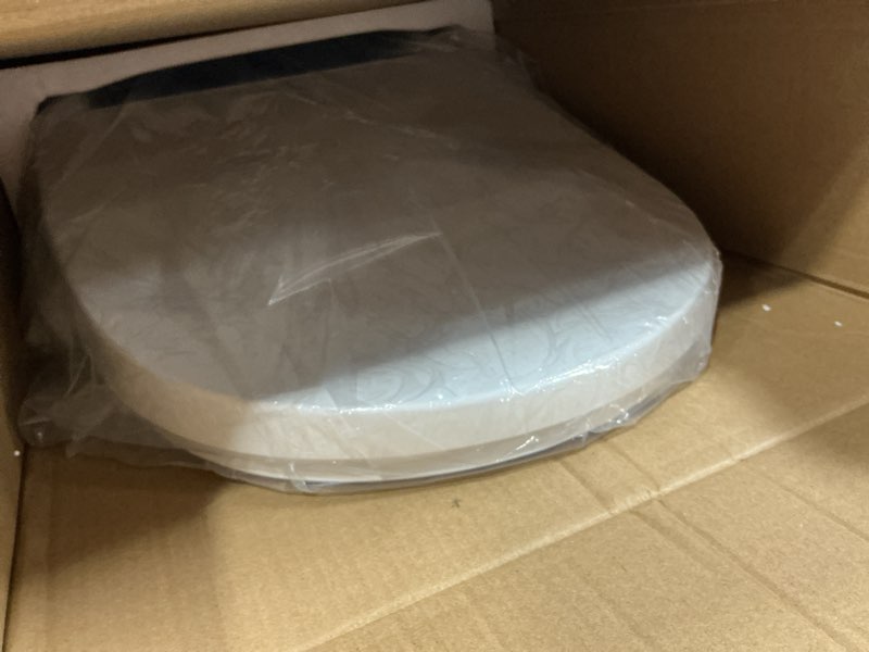Condition photo showing Good Condition for combier cma210s-b bidet toilet seat with heated seat, turbo wash, warm water & air dryer – wireless remote + side panel control(elongated) oval