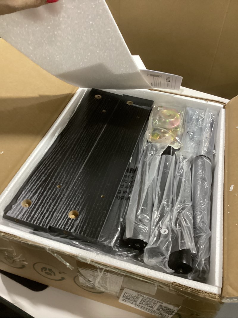 Condition photo showing Good Condition for Yoobure Night Stand with Fabric Drawer, Modern Nightstand, Bedside Tables, Mid Century Nightstands with Open Storage Shelf, Wood Bedside Table, Small Night Stands for Bedrooms, 2-Tier Night Table