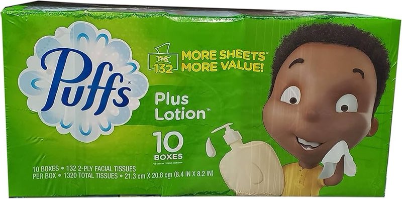 Puffs plus lotion 10 pack