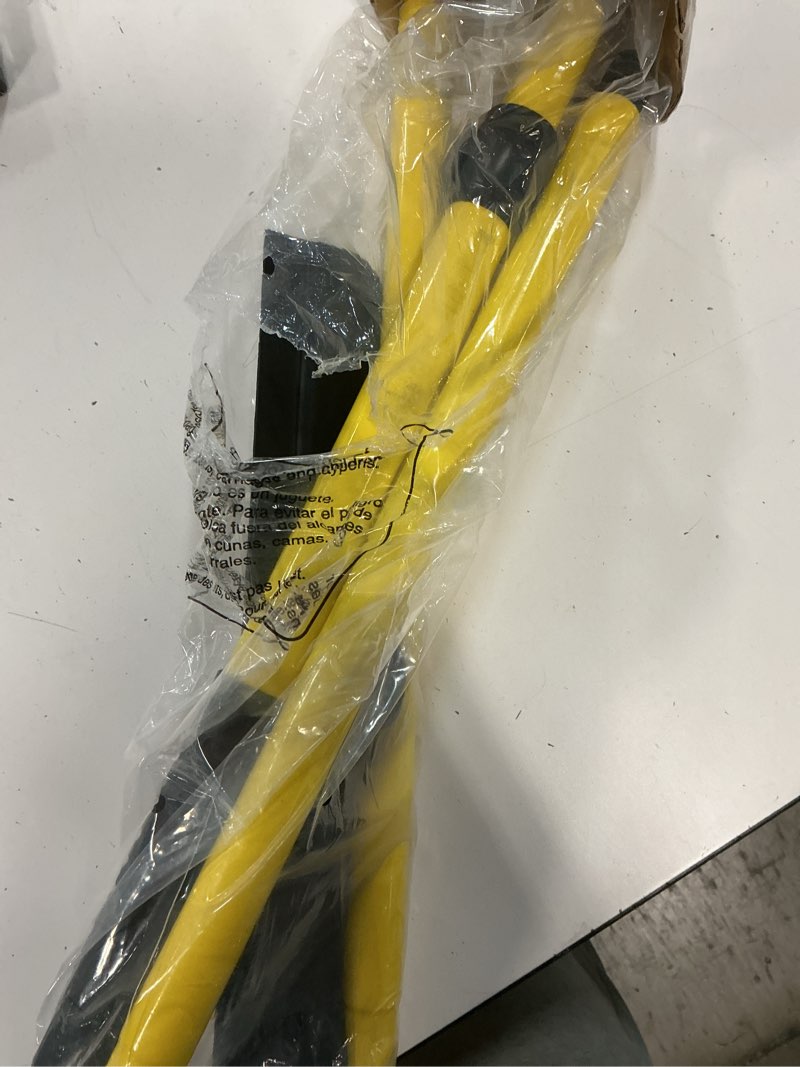 Condition photo showing Good Condition for yellow indoor broom 54" long handle house brooms for floor cleaning sweeping broom for kitchen, garage, lobby, patio and garden