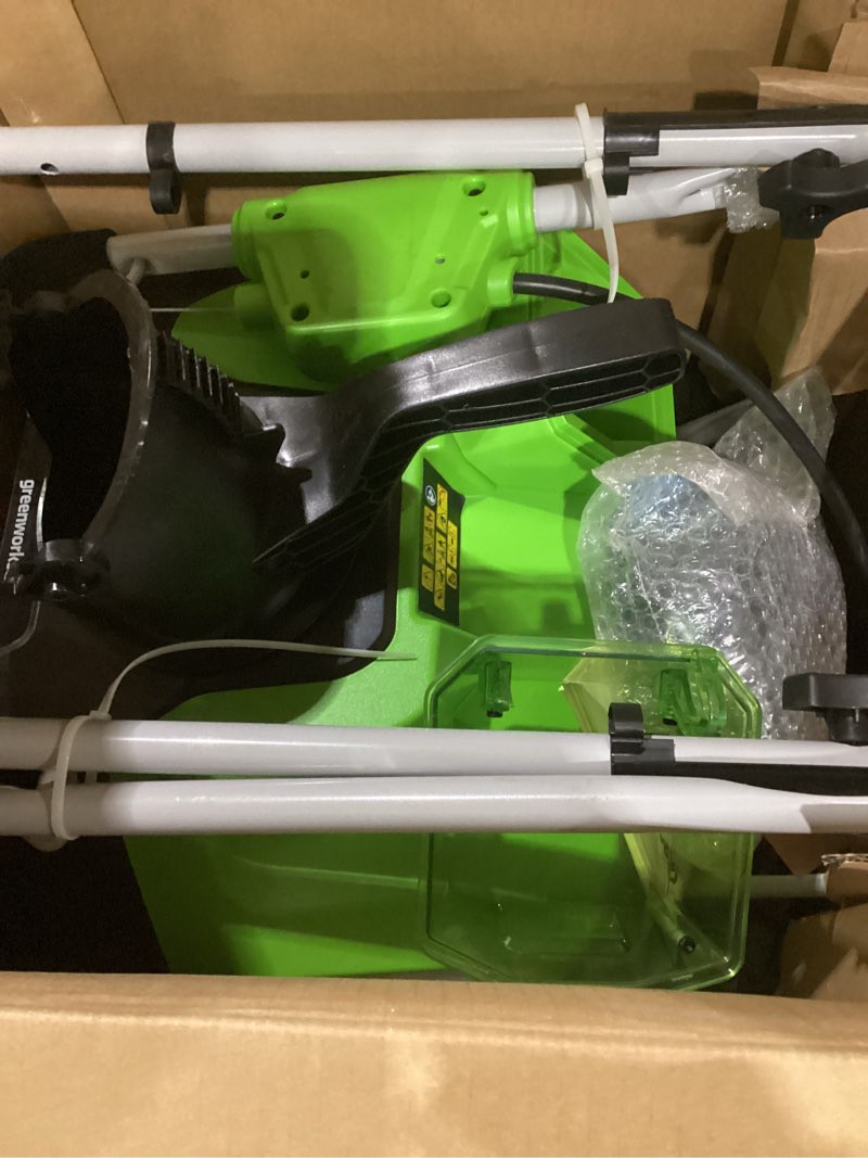 Condition photo showing New/Like New for Greenworks 40V 16  Cordless Snow Thrower + (1) 5Ah USB Battery & Charger