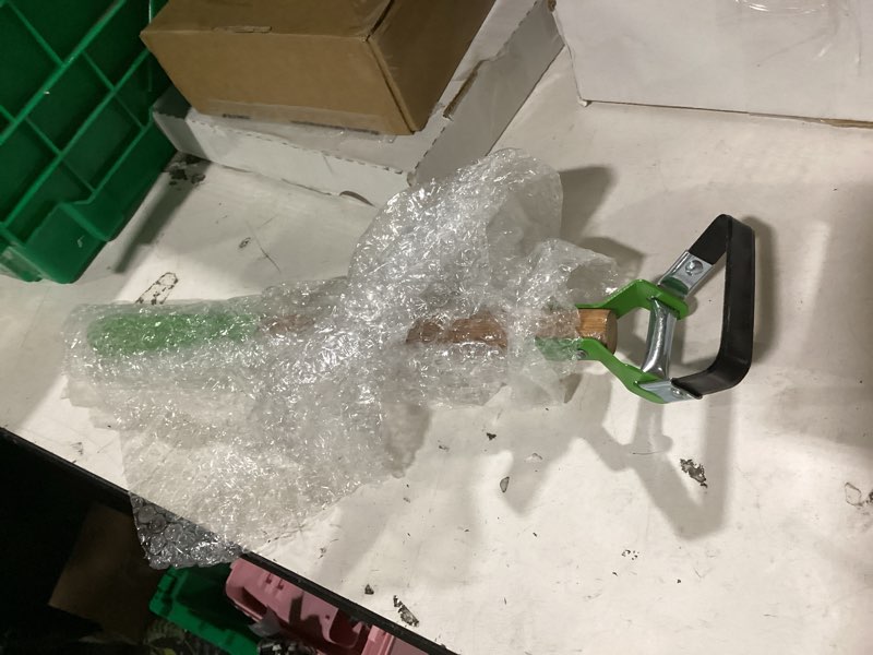 Condition photo showing New/Like New for 1 pcs mini garden hoes for weeding long stirrup hoe tools scuffle garden tool for lawn yard weeding gardening (wood handle) 1 wood handle