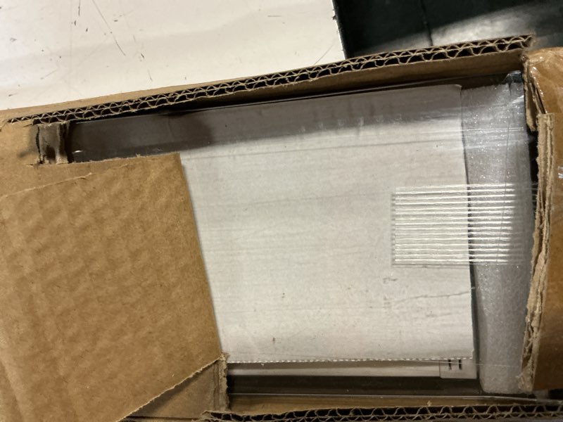 Condition photo showing New/Like New for no drill motorized blinds with remote, blackout automatic blinds with solar panel, cordless smart electric roller shades for windows, white, 31½ x 72 white 31½"wx72"h