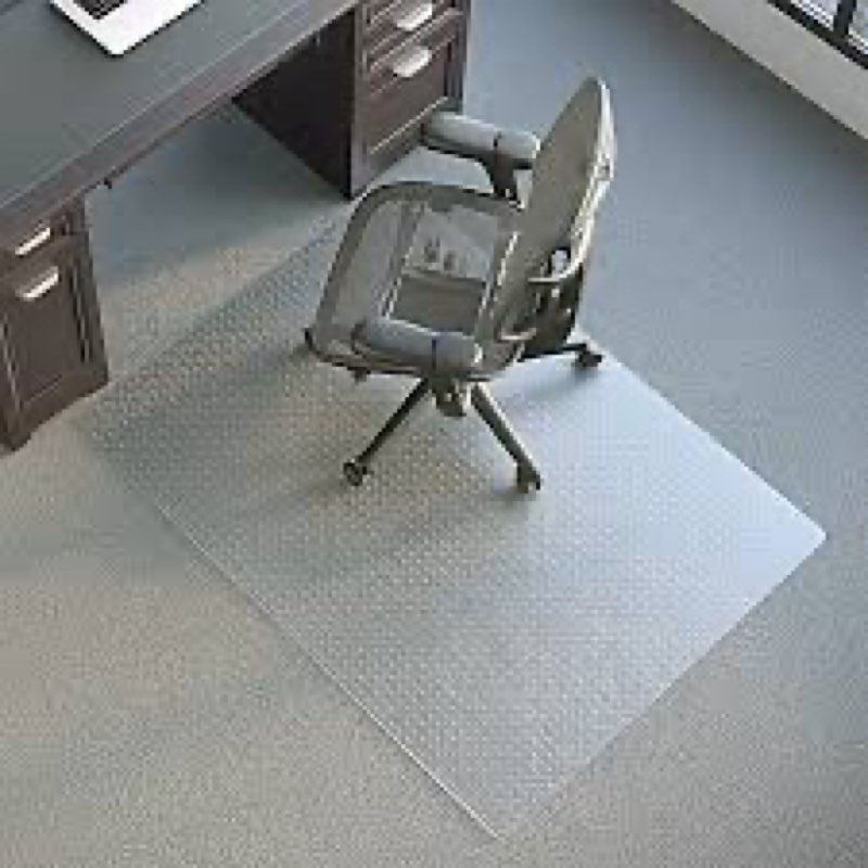 Clear floor chair mat
