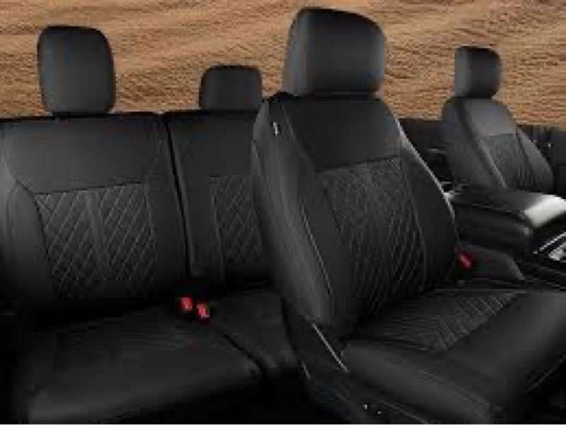 RIDEPOSH for Ford F150 Leather Seat Covers, SuperCrew XL XLT 2021-2026, F250 F350 F450 Super Duty Cr