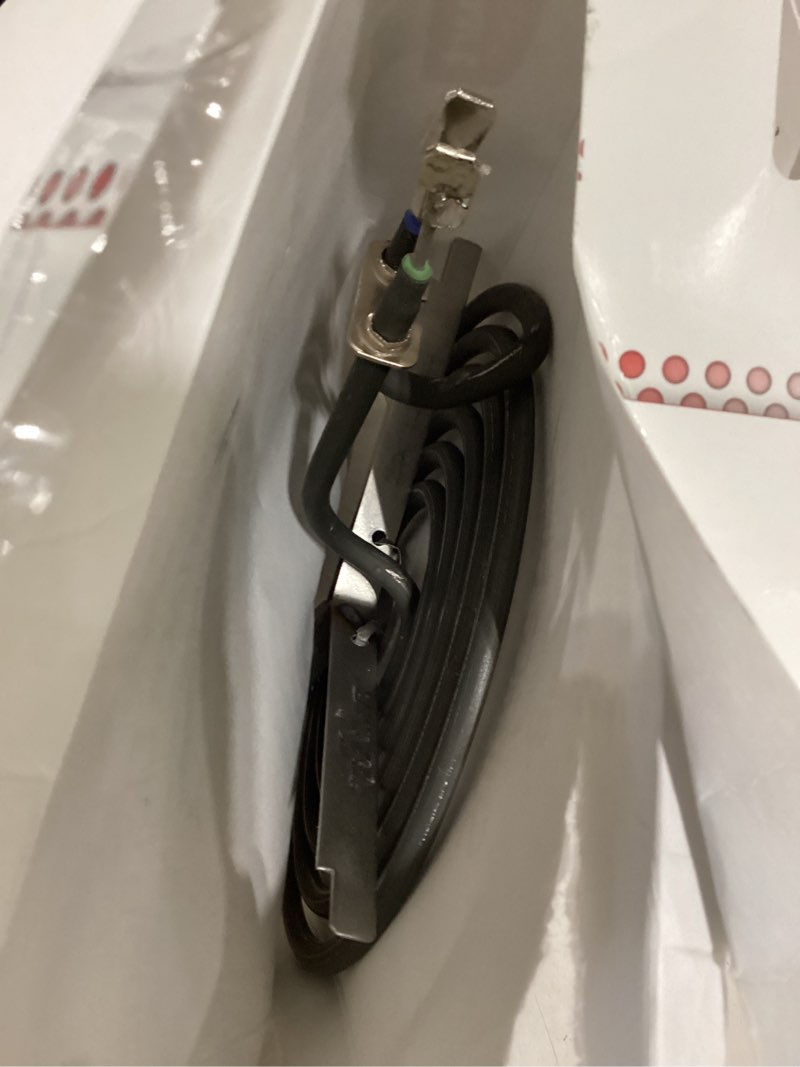 Condition photo showing As Is for smart choice universal electric range 8-in heating element (black)