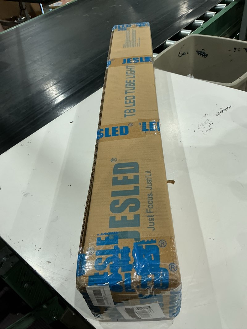 Condition photo showing New/Like New for jesled 3ft t8 led tube light, 6000k cool bright white, 12 pack | 18w 2520lm high output, double-row led chips, type a+b, etl listed, flicker-free 3ft-12pack