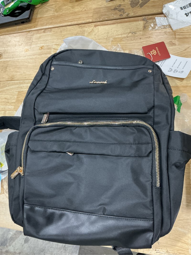 Condition photo showing New/Like New for lovevook laptop backpack for women with pouch pocket for large capacity cup,15.6 inch laptop computer bag travel backpack purse,waterproof work business backpack college teacher bags,black 15.6 inch black