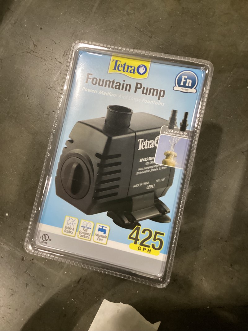 Condition photo showing New/Like New for Tetra Pond 956676 425 GpH Fountain Pump