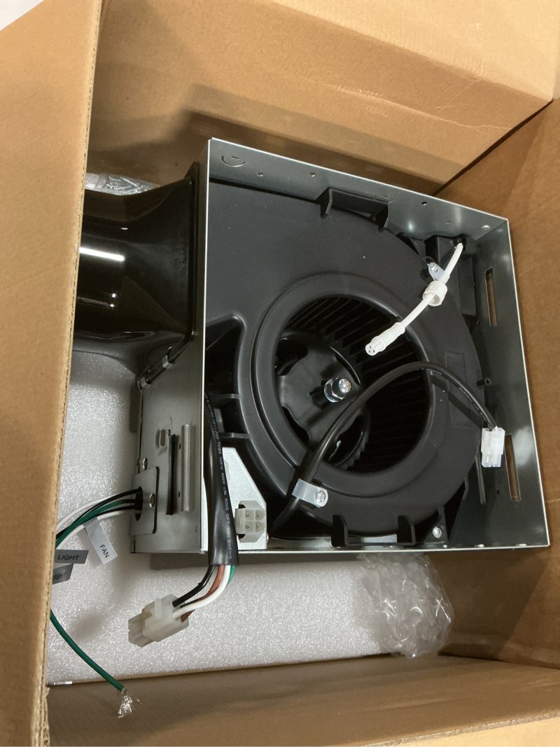 Condition photo showing Good Condition for Fitop Bathroom Exhaust Fan with Light,130 CFM 47W Ceiling Mount Shower Ventilation Exhaust Fan, 1.5Sones Bathroom Vent Fan with Light, Fan 1100LM LED Light 3000K/4000K/5000K white