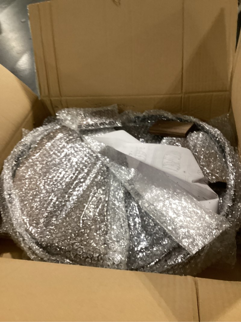 Condition photo showing Good Condition for lukar Whiskey Barrel Shelf Wall Mounted, Vintage Wine Rack with Glass Holder, Wooden Handmade Bourbon Shelf, Bar Liquor Bottle Holder, Gift for Wine Lover, Drinks Cabinet Rack for Wine, Whiskey, Beer