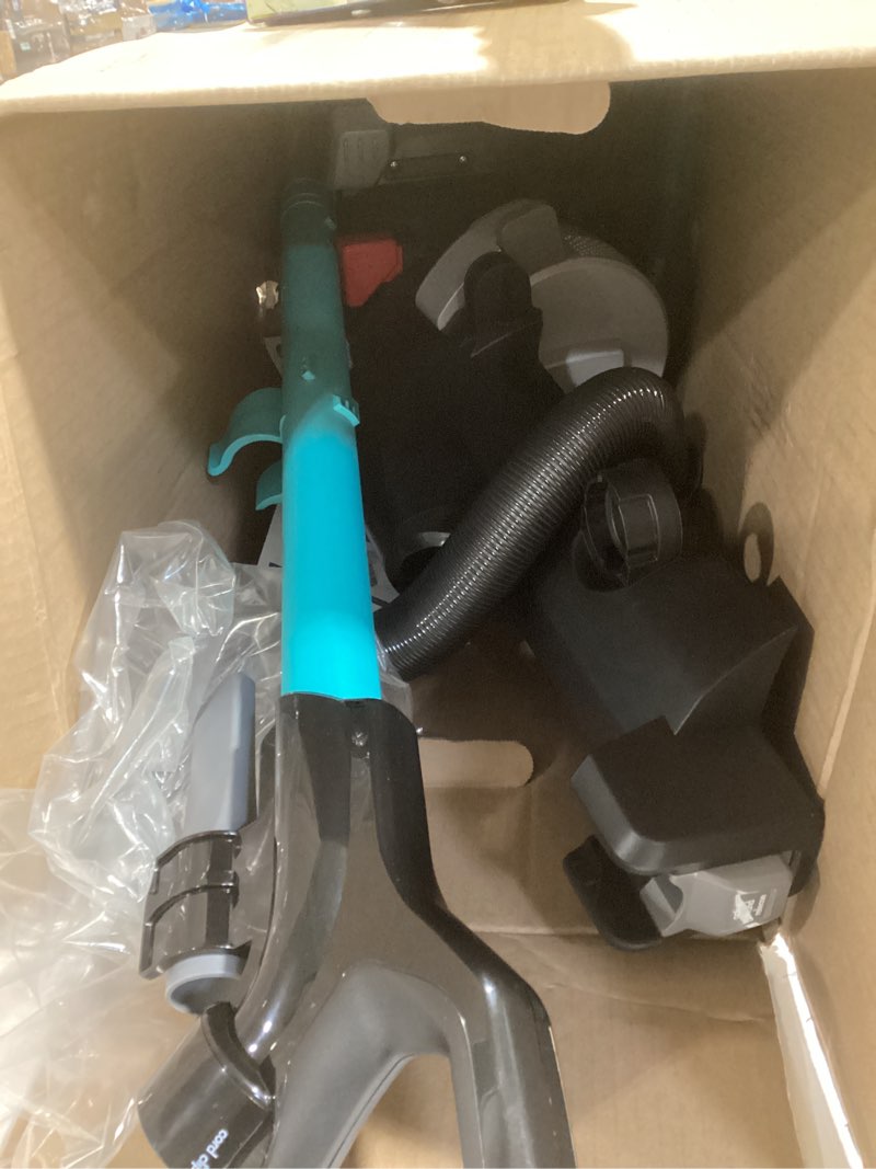 Condition photo showing As Is for Bissell CleanView Rewind Upright Bagless Vacuum with Automatic Cord Rewind & Active Wand, 3534 Black/Teal